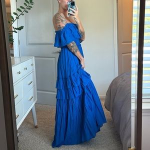 Happy X Nature off shoulder maxi dress
